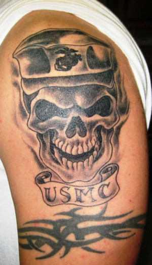 Tattoos such as the one above are seen on many army soldiers around ...