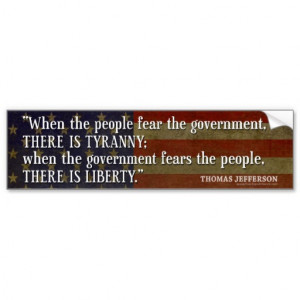 Bumper Sticker - Founding Father Quote