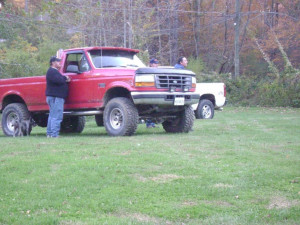 My nephew Mikey's big red truck