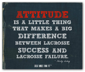 ... between lacrosse success and lacrosse failure.