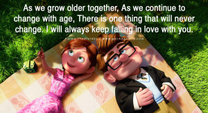 As we grow older together, As we continue to change with age, There is ...