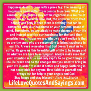 ... lifelovequotesandsayings and this quote about personal happiness