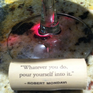 The wise words of the wine cork