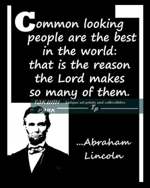 Abraham Lincoln quote. Wall art print. By Takumi Park. $13.88
