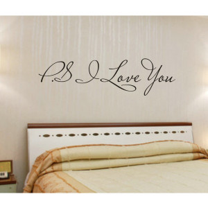 PS.I love you Home Decor Wall Stickers Wall Quote Decals-love quotes ...