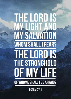 Psalm chapter 27 verse 1