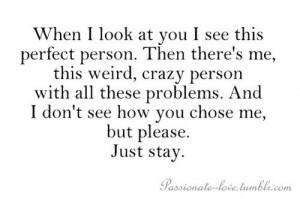 When I look at you...