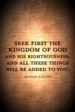 Matthew 6:33 - Christian iPhone Wallpaper - Lock Screen Background ...