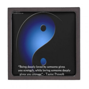 Taoism Love/Courage Proverb Premium Trinket Box