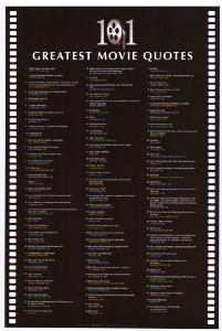 101 greatest movie quotes inspirational posters 24 x 36 style a $ 22 ...