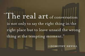 Quote of the Day: The Art of Conversation