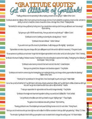 42 wonderful gratitude quotes printable as well as many other free ...