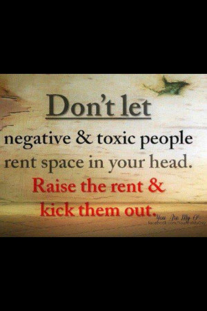 Don't let the negative people in your head