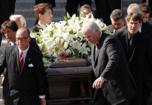 FUNERAL SERVICES HELD FOR MERV GRIFFIN IN BEVERLY HILLS, CALIFORNIA