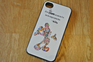 Custom Made Walt Disney Dreams Quote Mickey Mouse Character Montage ...