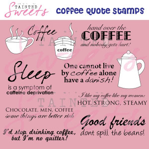 Coffee & Tea Digital Stamps - Project