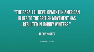 The parallel development in American blues to the British movement has ...