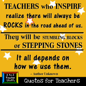 Quotes for Teachers: Stepping Stones