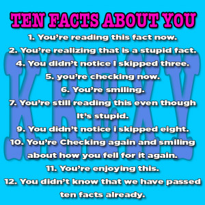 10 Funny Facts About YOU!!