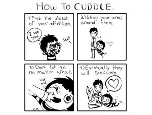 How to Cuddle Comic by Sarah Andersen
