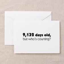 Happy 25th Birthday - Pink Argyle Greeting Card