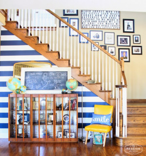 My Passion For Decor: Updated Entryway Using Peel And Stick Wallpaper