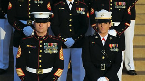 PHOTO: Ariana Klay, US Marine Corps 1st Lieutenant, in Marine dress ...