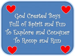 love this quote about little boys!