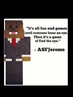 Jerome. So wise. XD More