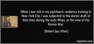 When I was still in my psychiatric residency training in New York City ...