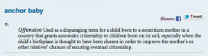 anchor baby revised definition