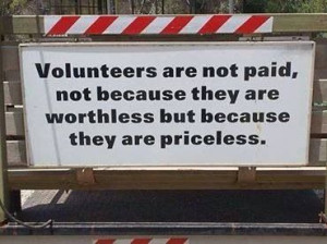 True story. Thank you, volunteers. :)