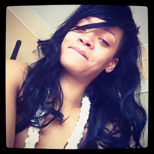 Rihanna isn't shy about sharing selfies on Instagram, but doing so ...