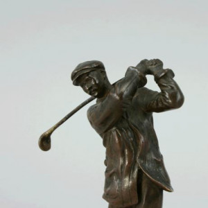 Harry Vardon Bronze Golf Statue - For Sale