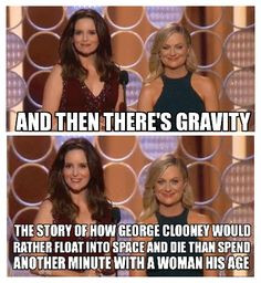 The story of 'Gravity' according to Tina Fey and Amy Poehler More