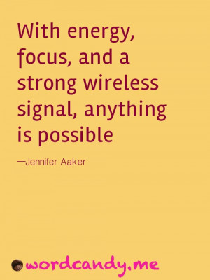 Productivity Quote: Internet & Energy