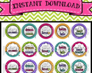 Short & Sweet - Cute Girly Sayings - INSTANT DOWNLOAD 1