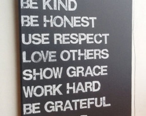 16X20 Canvas Sign - Family Rules, Graphite Gray and White, Living Room ...
