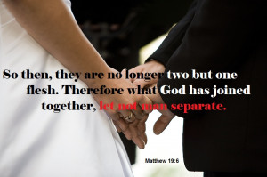 ... . Therefore what God has joined together, let not man separate