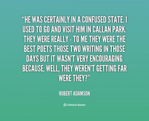 Quotes by Robert Adamson