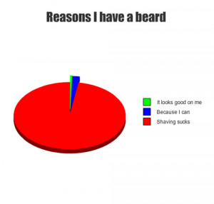 pie chart funny reasons i have a beard ice age funny you must be at ...