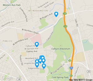 map of Coldspring apartments for rent