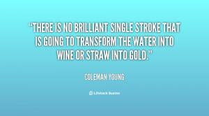 There is no brilliant single stroke that is going to transform the ...