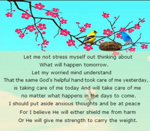 prayers for strength on stress