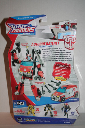 Ratchet, Deluxe Class figure from the Transformers: Animated series.