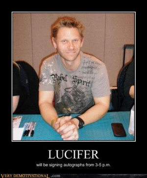 from Supernatural, in the shape of Mark Pellegrino. Because fuck you ...