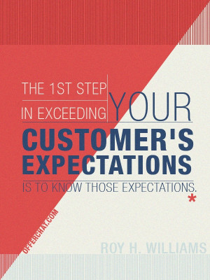 ... exceeding your customer s expectations is to know those expectations