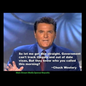 Chuck Woolery quote. Anyone else see anything wrong with the illegal ...