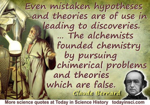 Chemistry Science Quotes Claude bernard quote the