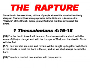 THE RAPTURE OF THE CHURCH_ SUDDENLY WORLD WIDE MILLIONS WILL DISAPPEAR ...